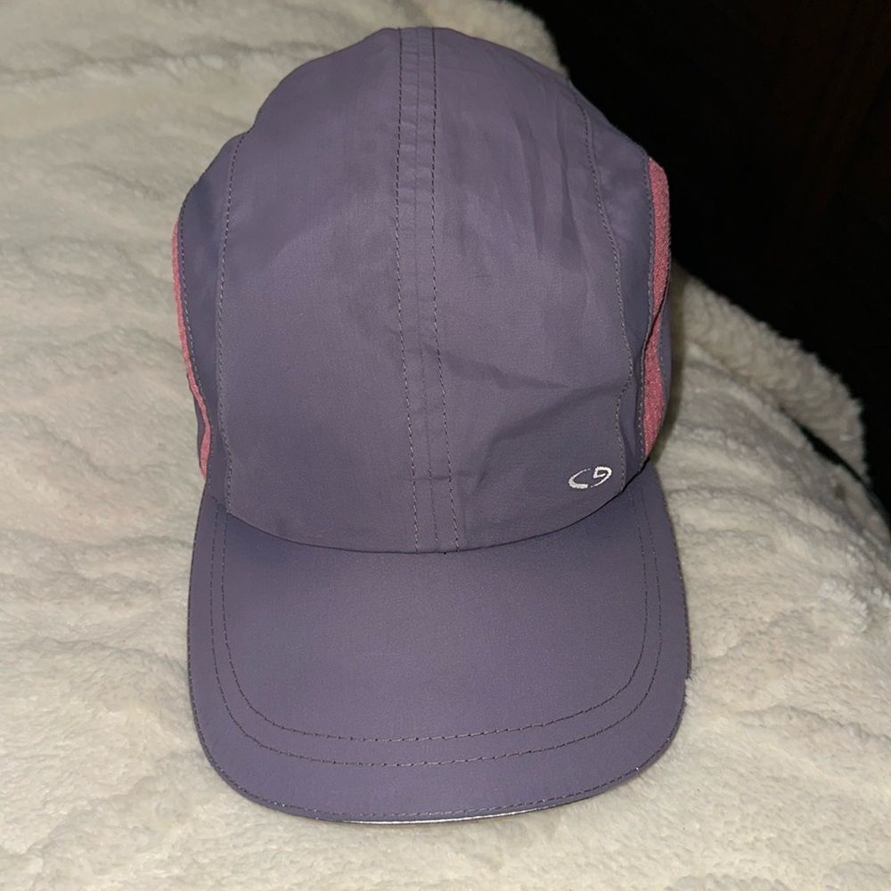 Champion OS Gray Pink Mesh Polyester Lightweight Baseball Cap
